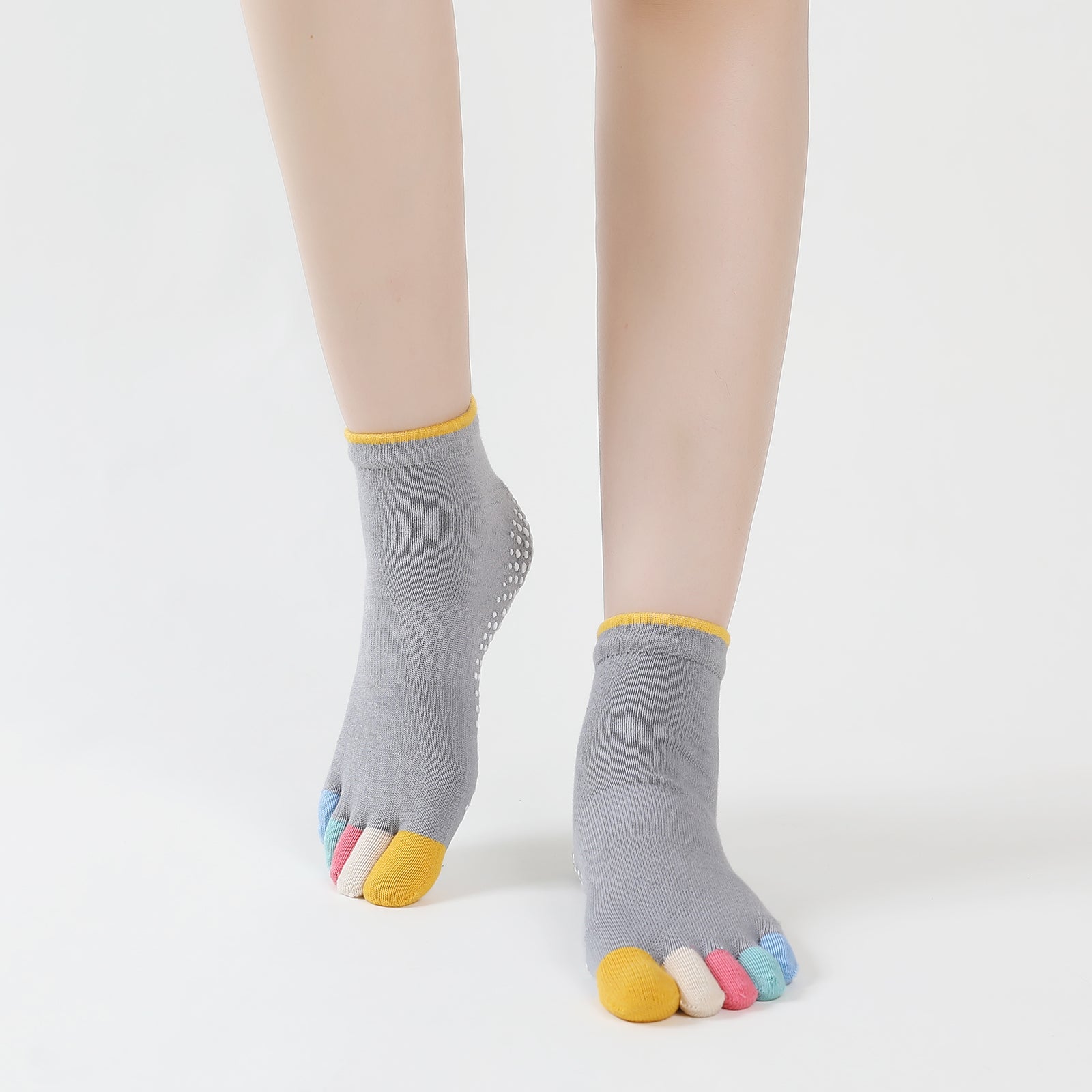 ShenFei Pale Blue Finger Sock For Women Socks With Toes, Non-slip Cotton  Socks For Women Separate Feet Socks, Size 35-40-summer Yoga Socks Non-slip  Profession 