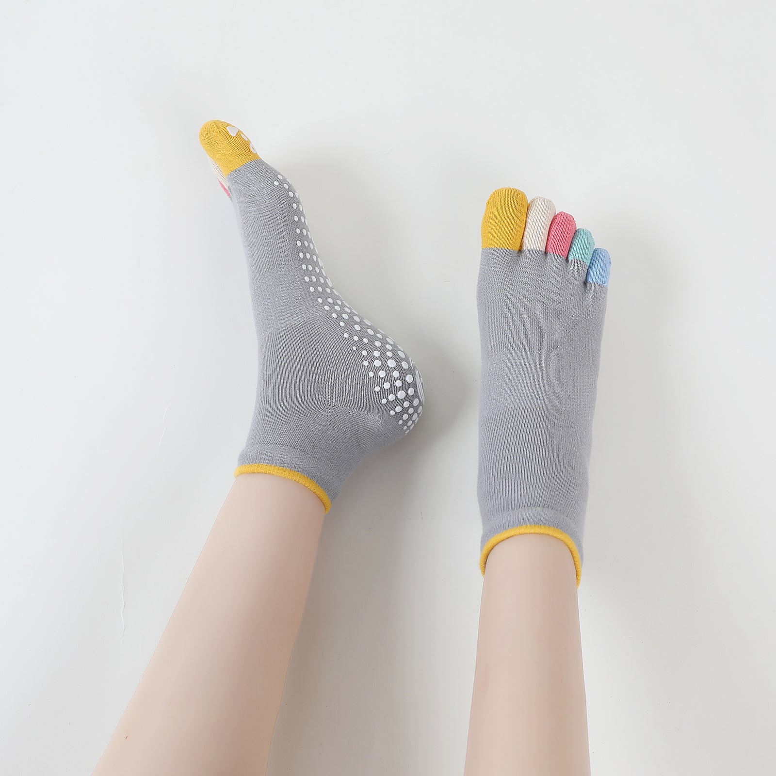 Artfasion Yoga Socks Women Non Slip Grip Socks Ankle Toe Socks for Ath
