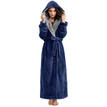 Load image into Gallery viewer, Artfasion Robes for Women, Full-Length Womens Robes, Soft Fleece Hooded Womens Bathrobes, Plush Long Bath Robe with Side Pocket, Winter Warm Plus Size Pajamas Gift for Women
