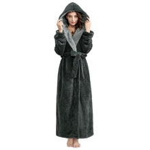 Load image into Gallery viewer, Artfasion Robes for Women, Full-Length Womens Robes, Soft Fleece Hooded Womens Bathrobes, Plush Long Bath Robe with Side Pocket, Winter Warm Plus Size Pajamas Gift for Women
