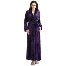 Load image into Gallery viewer, Artfasion Classic Thick Comfy Grey Dressing Gown Bathrobe for Men and Women Unisex Gift Ideas Wedding robe Luxury bathrobe quality
