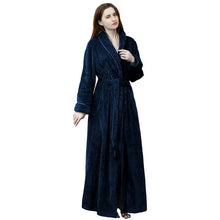 Load image into Gallery viewer, Artfasion Classic Thick Comfy Wine Red Dressing Gown Bathrobe for Men and Women Unisex Gift Ideas Wedding robe Luxury bathrobe quality
