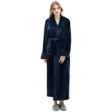 Load image into Gallery viewer, Artfasion Classic Thick Comfy Grey Dressing Gown Bathrobe for Men and Women Unisex Gift Ideas Wedding robe Luxury bathrobe quality
