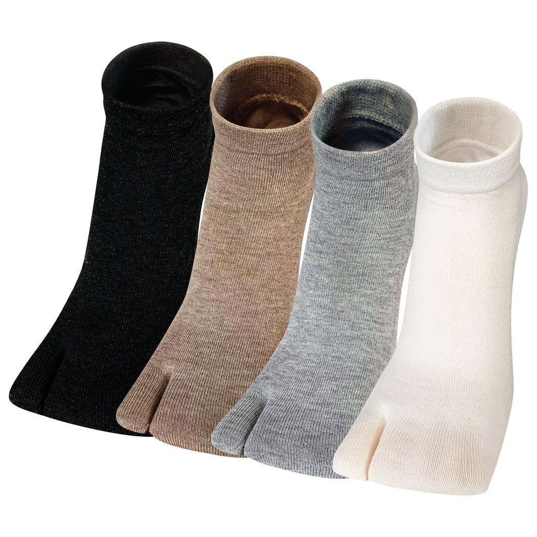 Artfasion's Two Toe Women's Socks - Comfortable and Stylish Footwear (4 Pairs)