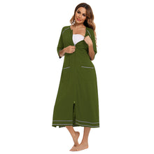 Load image into Gallery viewer, Artfasion&#39;s Women&#39;s Zip-Up Dressing Gown - Comfortable and Stylish Loungewear
