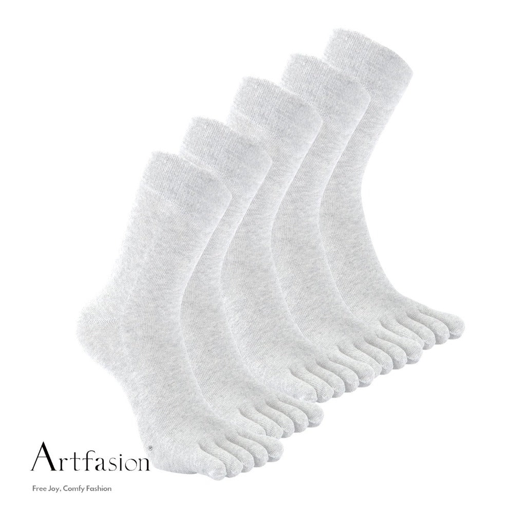 5 pairs plain white executive socks for men