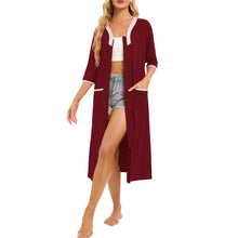 Load image into Gallery viewer, Artfasion&#39;s Women&#39;s Zip-Up Dressing Gown - Comfortable and Stylish Loungewear
