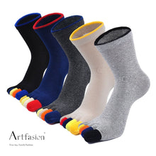 Load image into Gallery viewer, 5 pairs classic athletic socks for men
