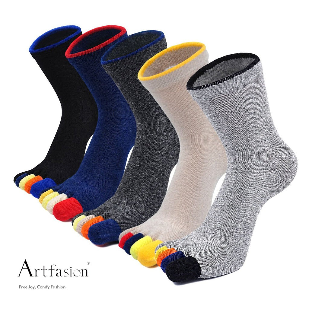 5 pairs classic athletic socks for men