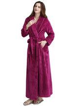 Load image into Gallery viewer, rose red wedding bathrobe for women
