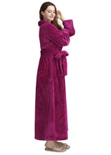 Load image into Gallery viewer, rose red flannel bathrobe for bridesmaids
