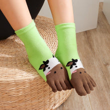 Load image into Gallery viewer, 5 finger animal socks for boys
