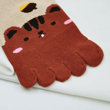 Load image into Gallery viewer, cute animal 5 finger socks for kids
