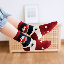 Load image into Gallery viewer, red cars crew socks for kids boys
