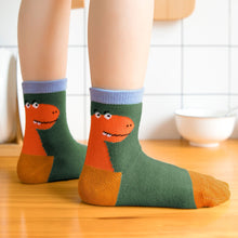 Load image into Gallery viewer, dinosaur crew socks for kids
