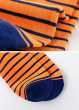 Load image into Gallery viewer, orange stripes soccer socks for boys
