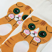 Load image into Gallery viewer, cute orange cat socks
