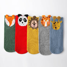 Load image into Gallery viewer, 5 pairs safari socks for girls
