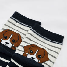 Load image into Gallery viewer, cute puppy stripes socks for women
