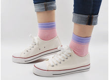 Load image into Gallery viewer, pink crew socks for women
