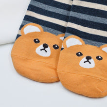 Load image into Gallery viewer, cute bear crew socks for women
