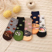 Load image into Gallery viewer, 5 pairs food design socks for women
