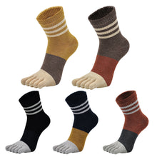 Load image into Gallery viewer, 5 pairs brown premium quality socks
