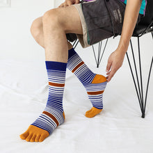 Load image into Gallery viewer, comfy stripes executive socks for men
