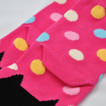 Load image into Gallery viewer, polka dots pink socks for women
