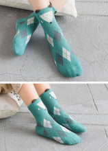 Load image into Gallery viewer, cute animal blue green crew socks for kids
