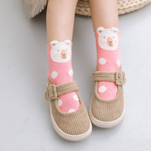 Load image into Gallery viewer, Artfasion Cute Animal Design Pink Socks for Girls, 5 Pairs
