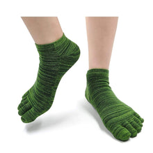 Load image into Gallery viewer, green athletic ankle socks for men
