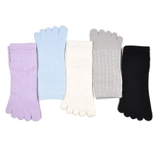 Load image into Gallery viewer, 5 pairs 5 finger socks for women
