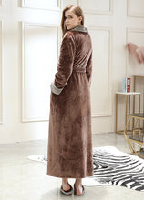 Load image into Gallery viewer, Brown bathrobe back design 
