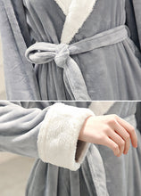 Load image into Gallery viewer, Bathrobe with adjustable waist strap
