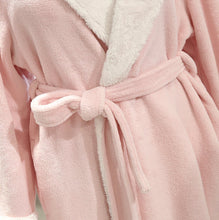 Load image into Gallery viewer, Fluffy Bathrobe with adjustable waist strap
