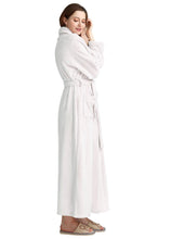 Load image into Gallery viewer, flannel white bathrobe for bridesmaids
