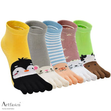 Load image into Gallery viewer, 5 animal socks for boys
