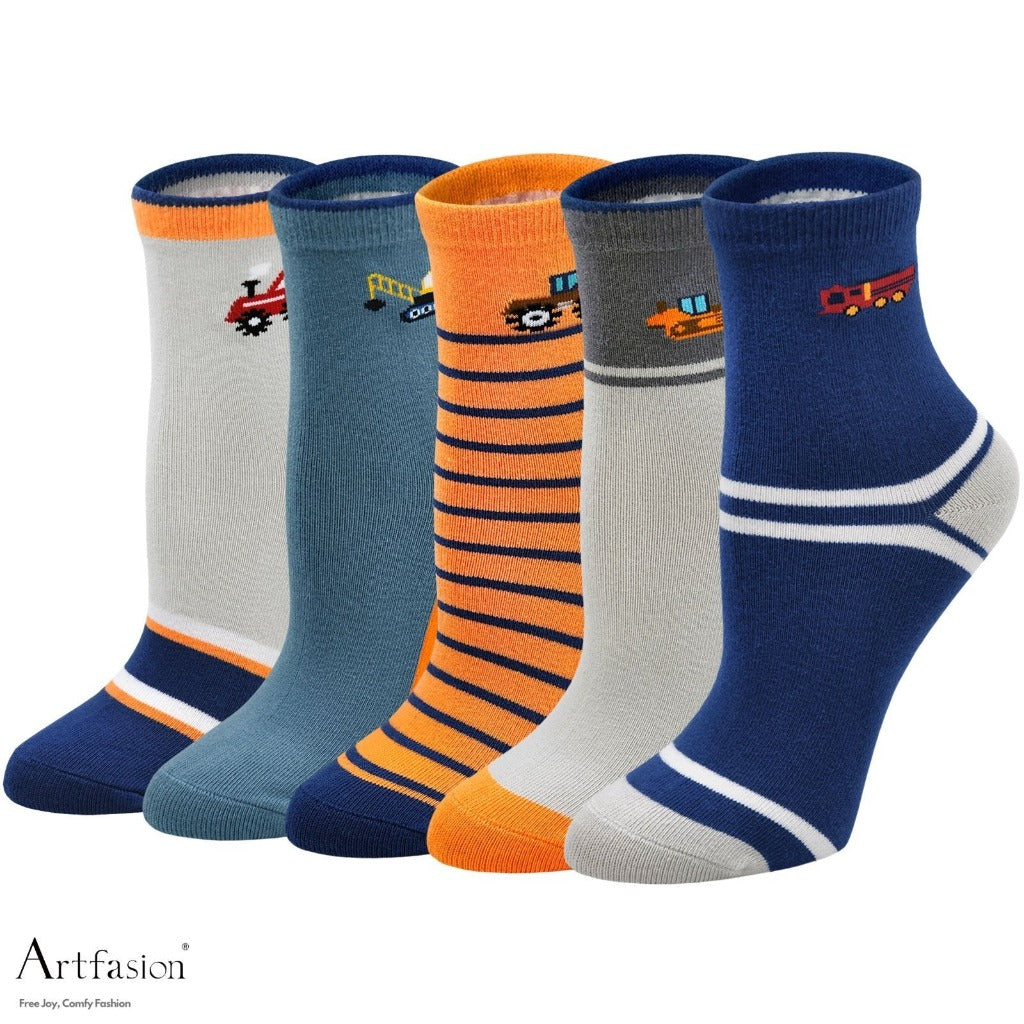 cute tractor cars socks for boys