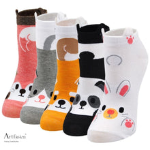 Load image into Gallery viewer, cute animal ankle socks for women
