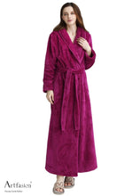 Load image into Gallery viewer, rose red classic bathrobe
