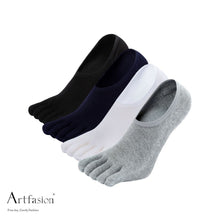 Load image into Gallery viewer, 4 pairs neutral toe socks for men
