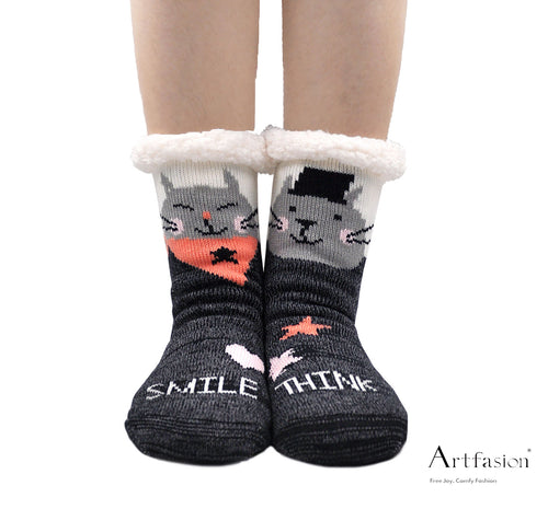 Artfasion 3 Pairs Pilates Socks with Grips for Women, Yoga Socks